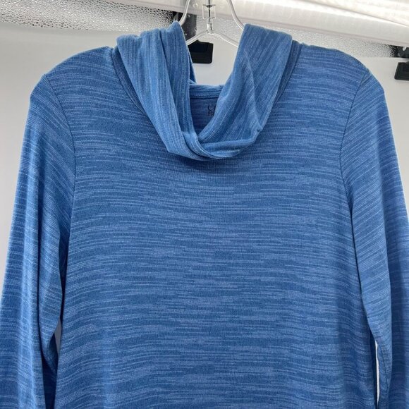 Croft & Barrow Women's Cowl Neck 3/4 Sleeve Top Blue Size Small - Picture 5 of 8